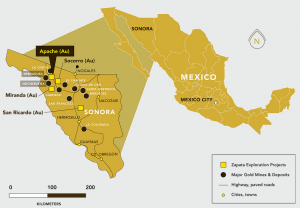 Apache Regional Map | Mexico Mining Center