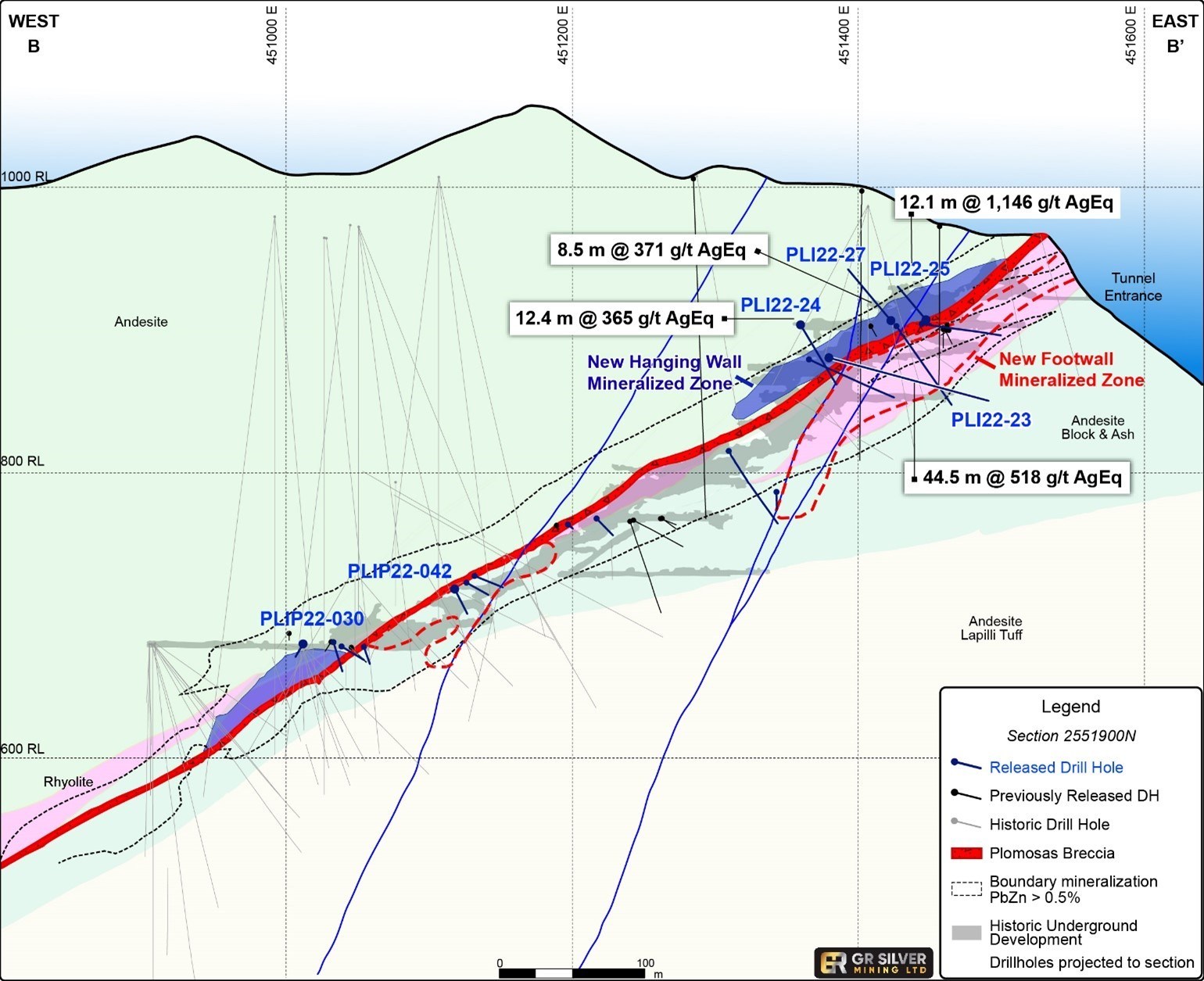 GR Silver Mining Intersects 44.5 m at 518 g/t AgEq Including 6.5 m at ...